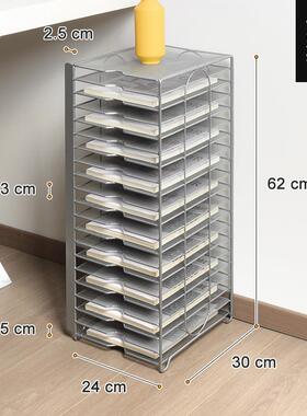 容量20层Z2001分类4文件用收纳架存放A桌面储物便商携折叠稳固大