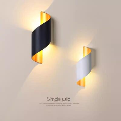 螺旋壁灯户外壁l灯e上下FL-8809发光欧式轻奢防水花园墅庭d别院墙