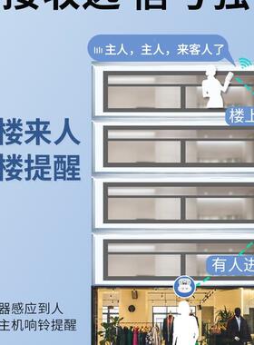 门口欢迎光感报应器店临铺进门语WRG音报提醒迎宾警器播超市分体