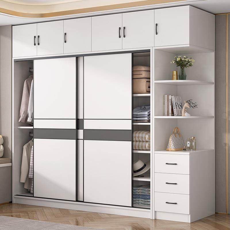 柜衣柜家用卧室出租现代简约小户型衣LMS橱房儿童木简易推拉实移