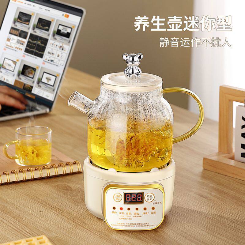 迷你全玻璃智能养生煮茶壶