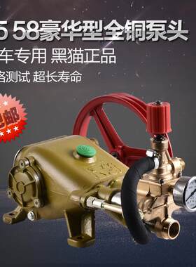 成5558TNJ型铜商用洗车机泵头总全高压洗机器刷车清机头水泵配件