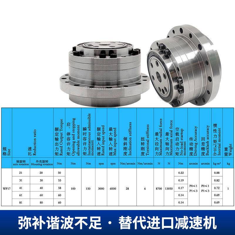 大扭矩结精密WF07/17/摆针轮减速机线微型RV减速机谐波尺寸摆线构