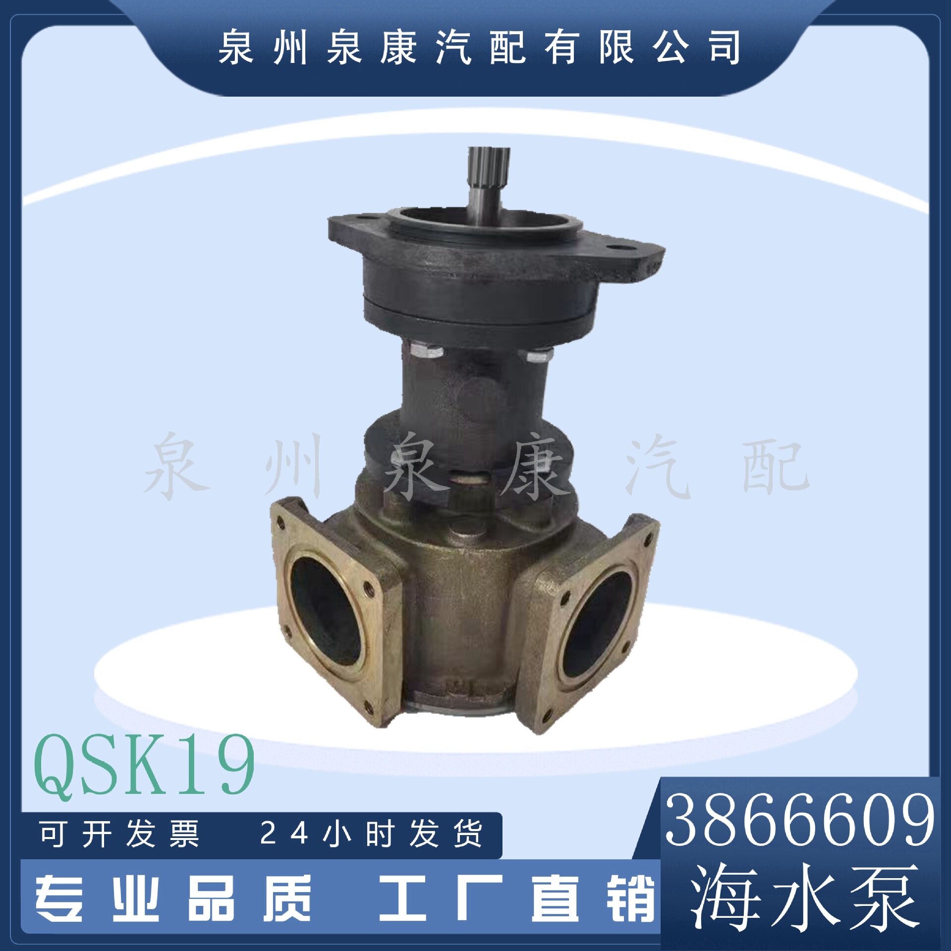 重庆柴油发动机海水泵3866609