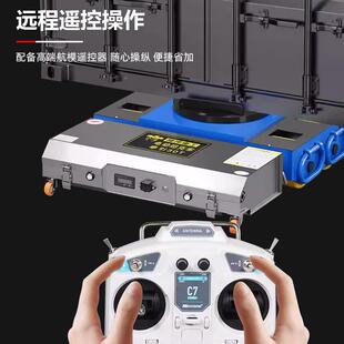 电动搬运坦克车20 0T重型7万轮转直行地牛小坦向克轮旋AHA无线遥