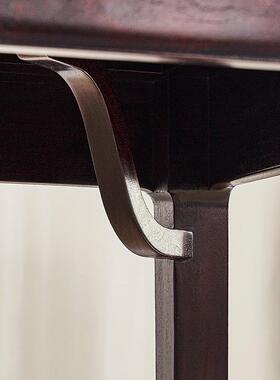 赞新比亚血檀书法桌VHZ中式办公洲台非紫小叶檀书桌全实木画案