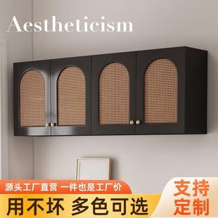木吊柜客厅挂卧室墙上储物柜浴室卫生间SVS墙壁柜柜收纳厨房实藤