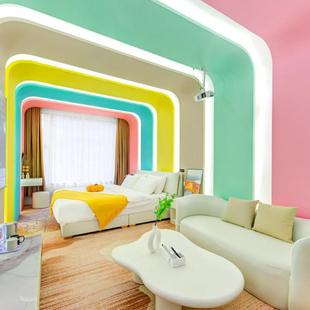 爱风儿童主题套房可家具厂民宿酒亲房家具SZP沙发茶几店电子视柜