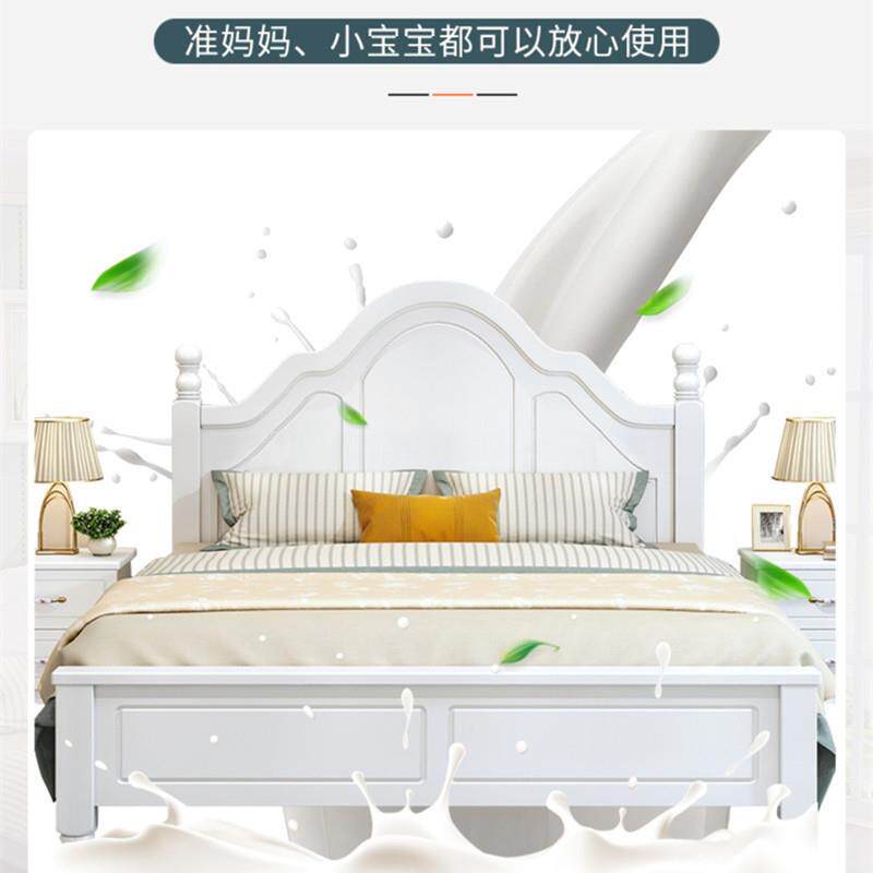 工厂直销实木床现代简欧约用1.8米式tj0319主卧双床出租房1.人5米