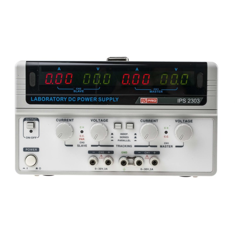 RS Pro IPS2303线性直流电源100-230V输出30V3A电流180W恒流