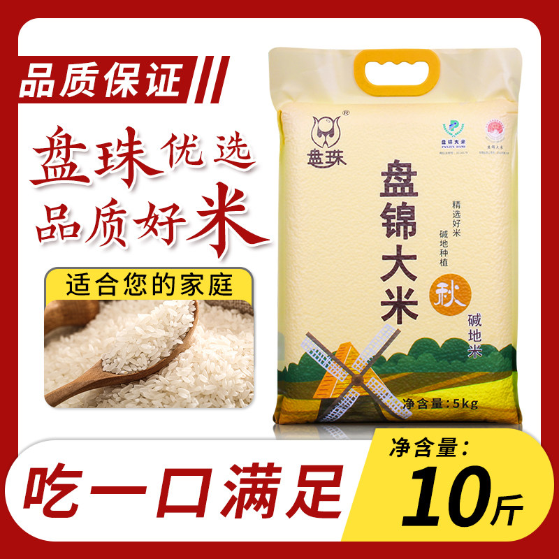 碱地米10斤东北大米2025年新米盘锦大米5kg蟹田米500g粳米20斤米