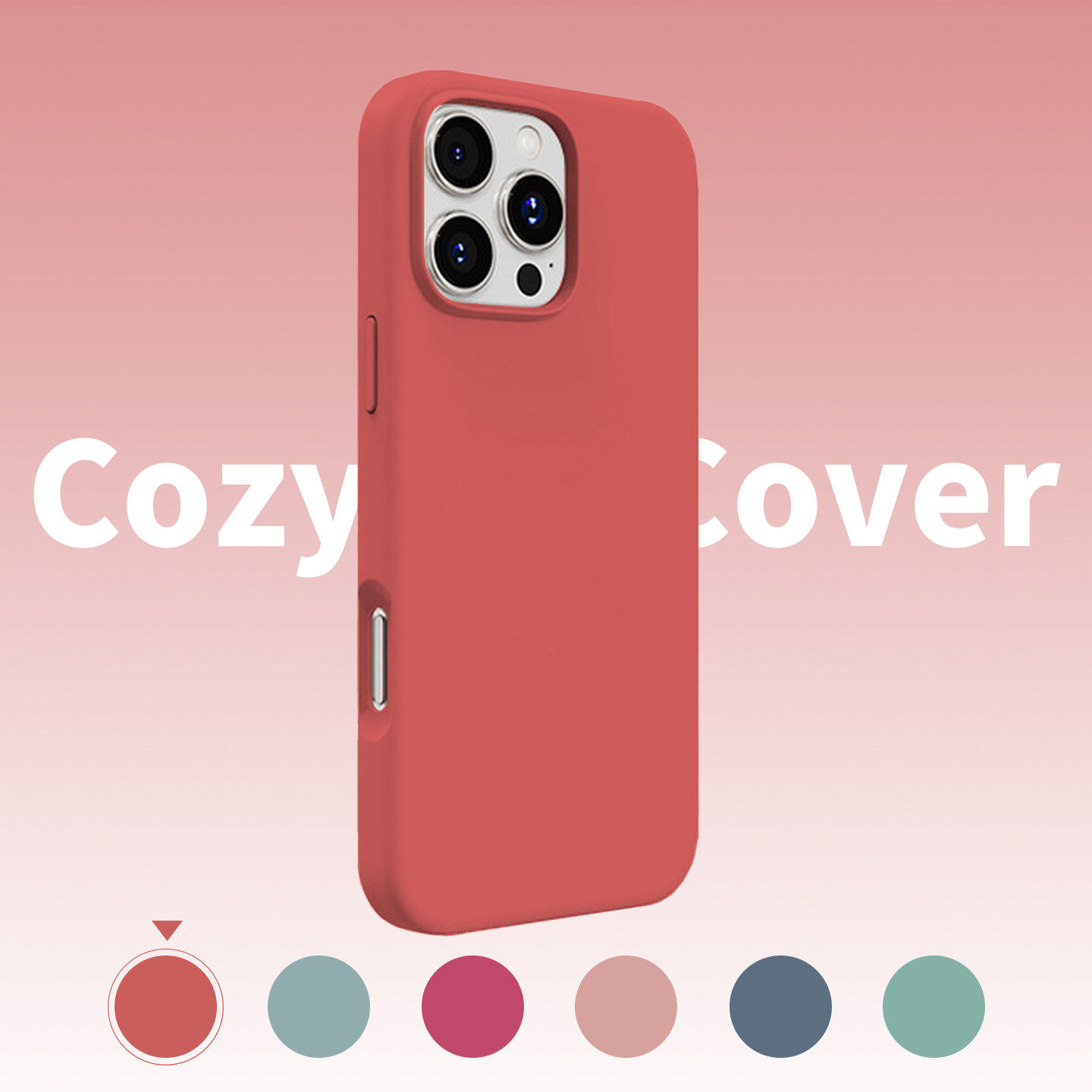 山楂红大孔液态硅胶适用苹果16手机壳新款苹果17promax套iphone16pro简约17air防摔15全包14外壳13爆款12潮11