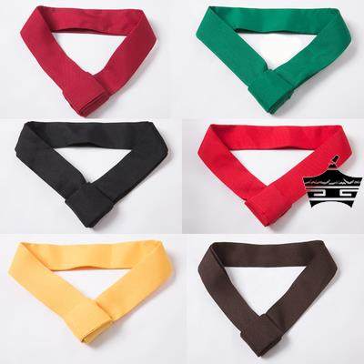 厨师领结领巾红蓝黄绿色汗巾三角巾厨房厨师长领带餐饮培训学校男