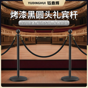 商场一米线 线挂绳礼宾杆酒店不锈钢黑色隔离伸缩带剧场高端排队