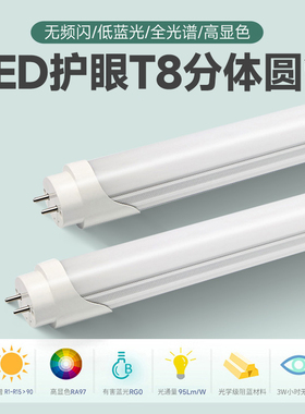 LED学校教师图书馆灯盘全光谱高显无频闪3500K5000K5500K教育灯管