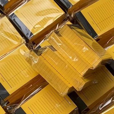 加厚秋黄彩砖便条纸N次贴横线本