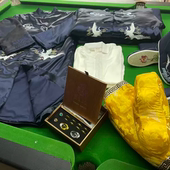 闰年添福男真丝苏绣寿服高档现代七件老人冲喜年轻中式 刺绣国风