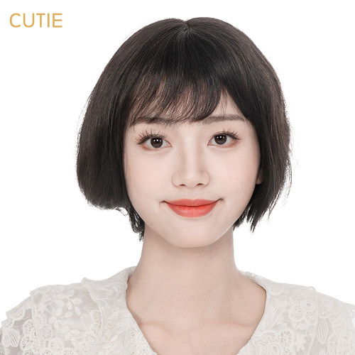 娇滴滴假发真人发丝波波头