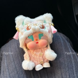 原创！哭娃crybaby娃衣沙滩小憩咕噜咕噜娃衣舞狮粉色新年套装