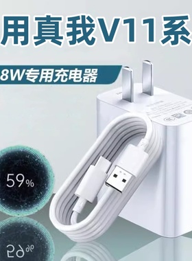 适用真我V11快充18W充电器realmev11S手机专用Typec闪充数据线真我V11充电线tipc原正装品topc套装tapc插头长