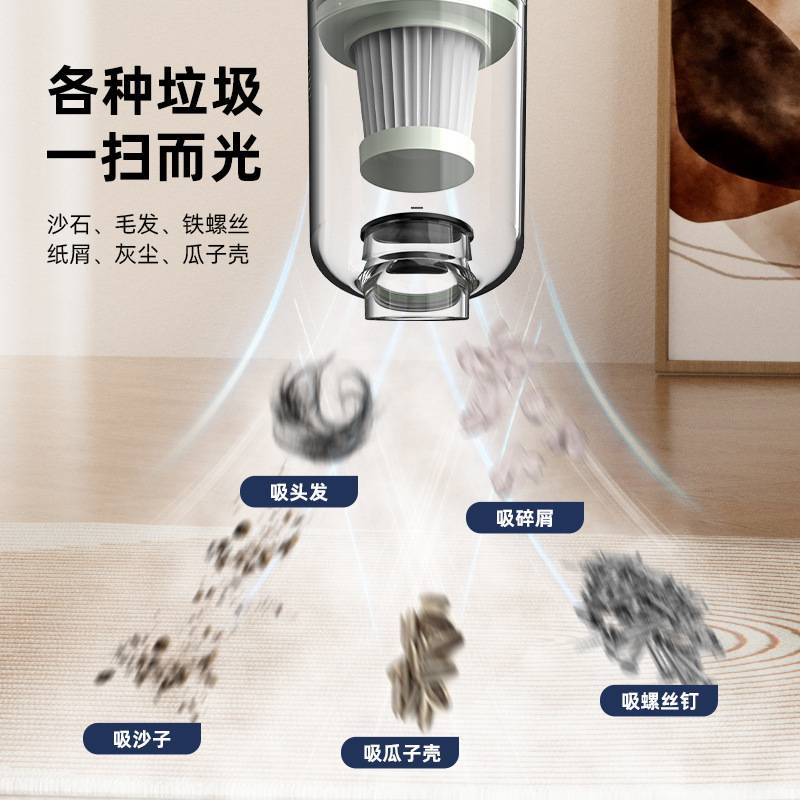 新款车载吸尘器无线充电便携式小型迷你家用清洁大吸力车用吹尘器