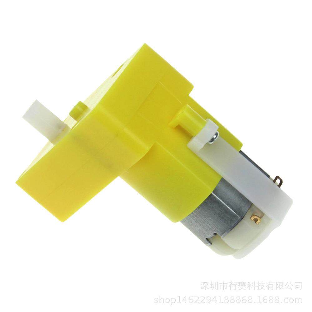 DC3-6V单轴L型弯型直流减速电机/TT马达/强磁电机减速箱直角