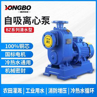 BZ自吸离心泵380v管道泵卧式高扬程管道自吸泵增压泵高效抽水泵