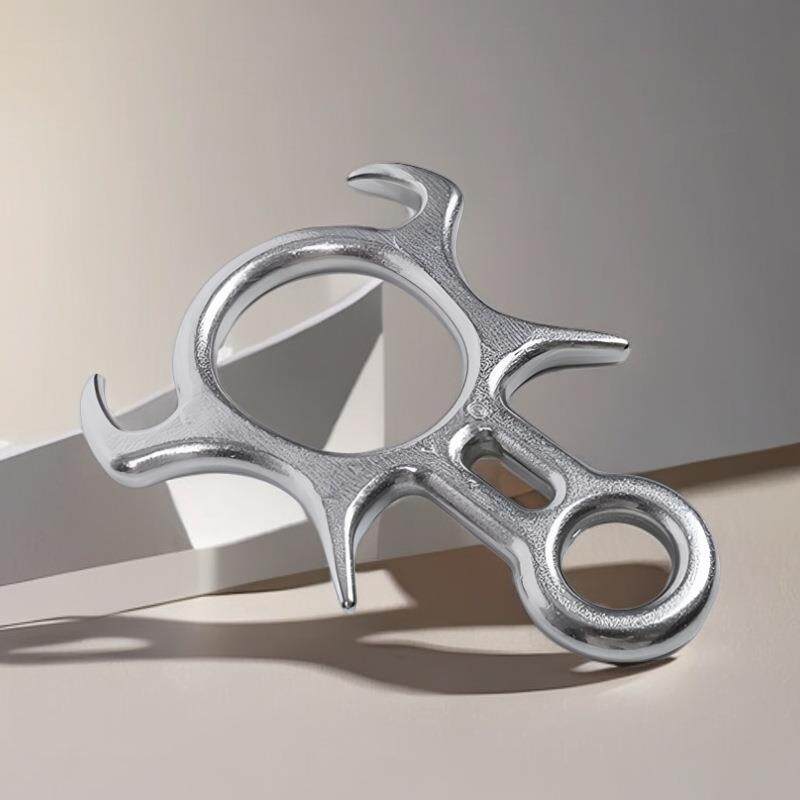 跨境下降器缓降器缓降环牛角八字环不锈钢高空安全装备攀岩8字环