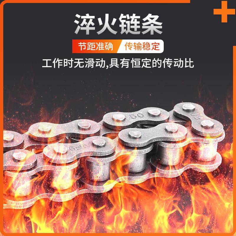 工厂A系列工业条24A链单排排双排子三美标短节距精密滚链条