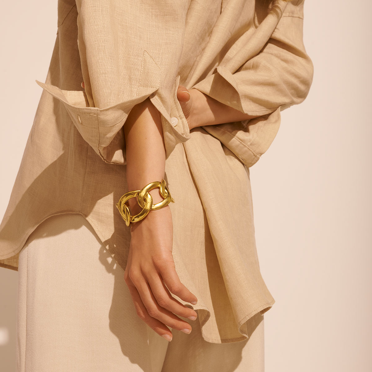 Goossens24K镀金镂空手环