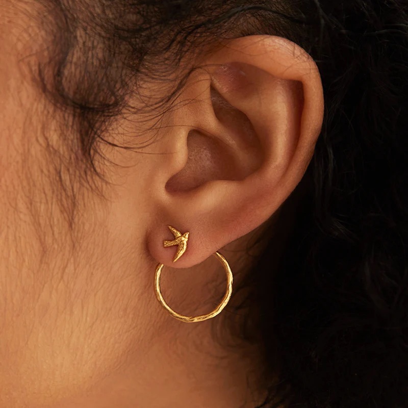 Agapee · AVILA 燕子 24k镀金 耳环［法国设计师］