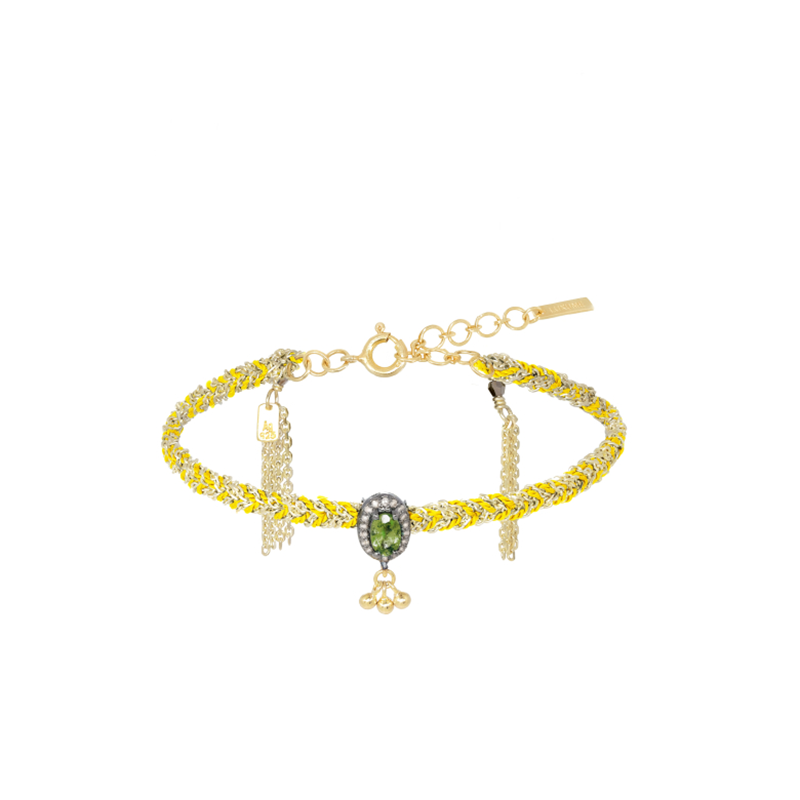 Marie Laure Chamorel · 金色 黄色 编织 手链［法国设计师］