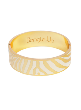 BANGLE UP · Zebra 白色 斑马纹 宽手镯［法国设计师］