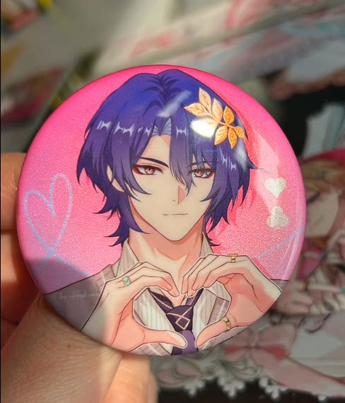 thumbnail for Placer gold truth doctor's new double flash bar badge high-value tinplate exquisite decoration pendant valley