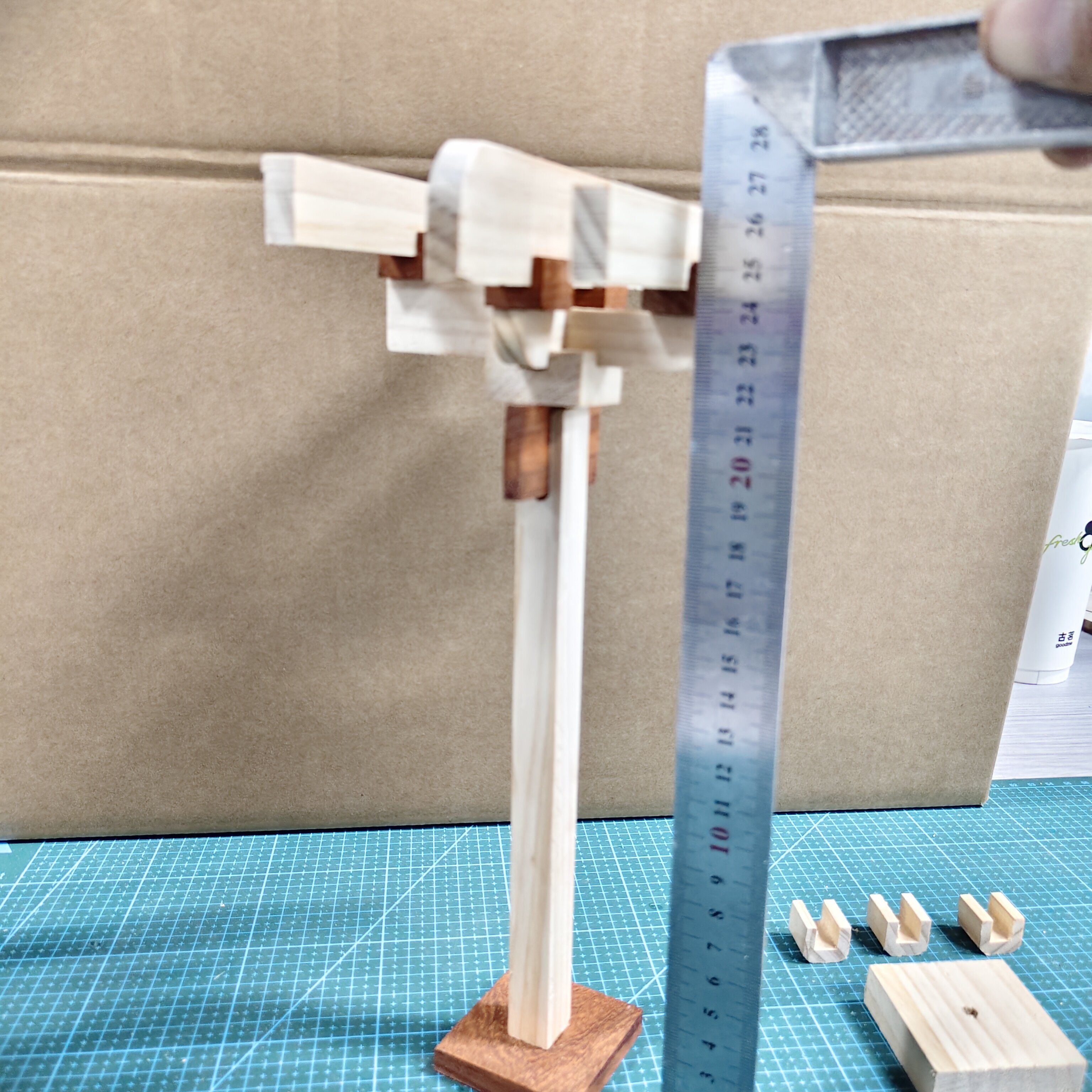 木工坊全榫卯斗拱模型可拆解团建木工研学手工课教具 儿童手工DIY