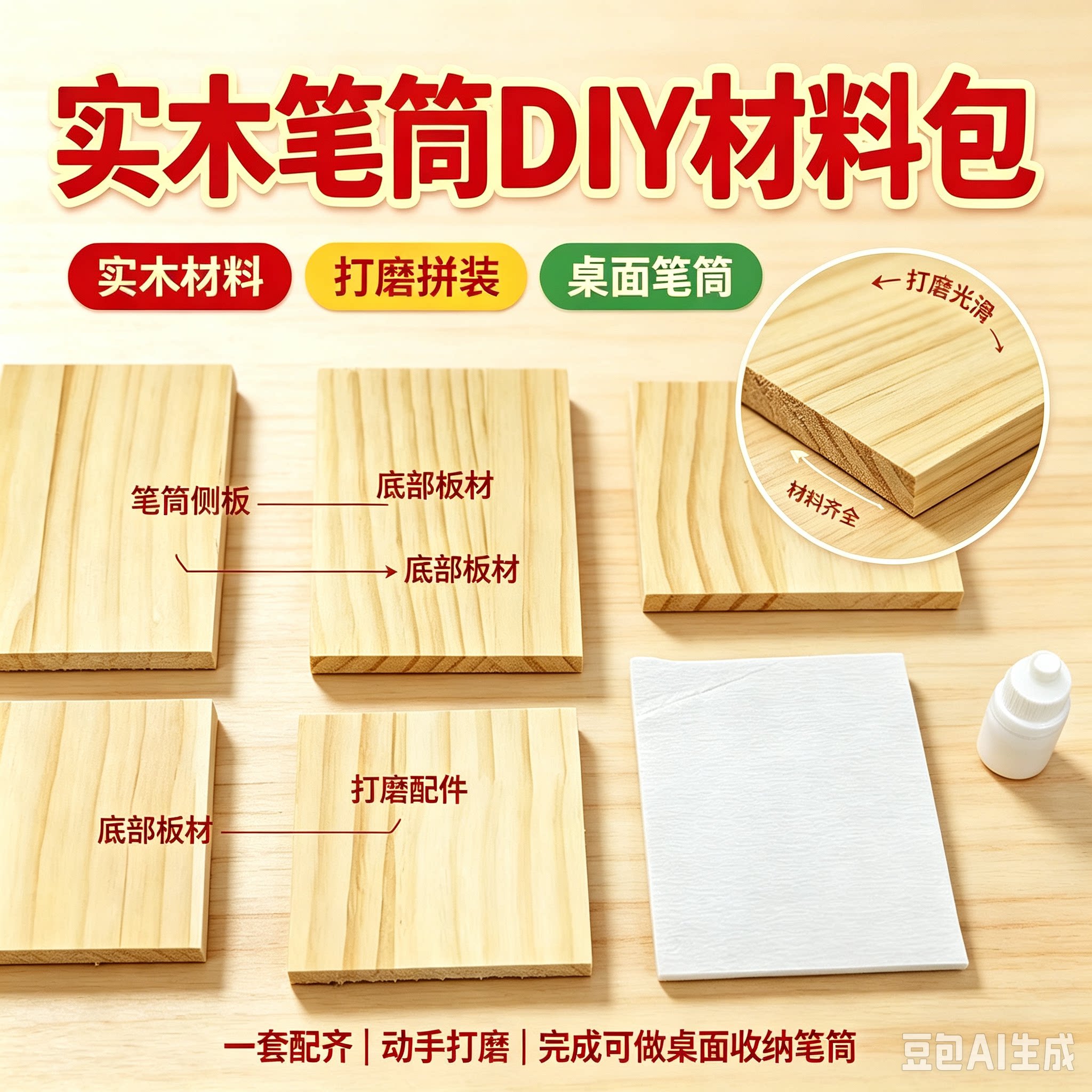 江浙沪皖劳技课笔筒制作材料包劳动课5五年级上册自制笔筒笔插DIY