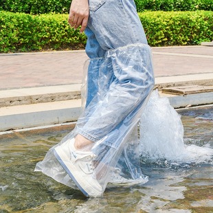 套防水反复使用高筒雨鞋 加厚一次性鞋 套雨天赶海防雨防滑防沙脚套