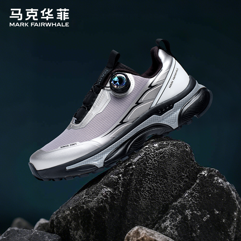 马克华菲男鞋夏季防滑网面跑步鞋