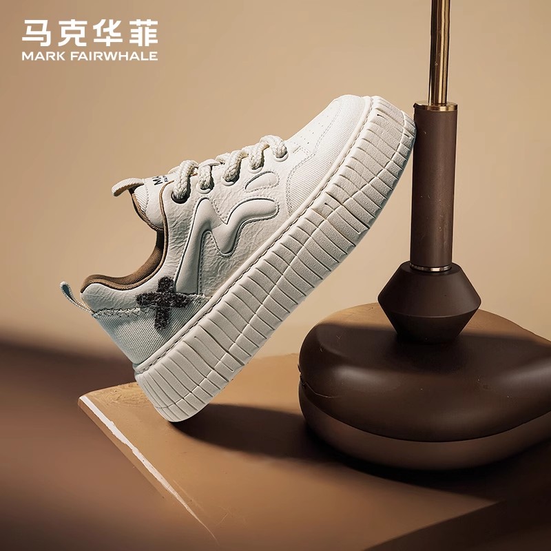 马克华菲小白鞋男潮牌高级感板鞋