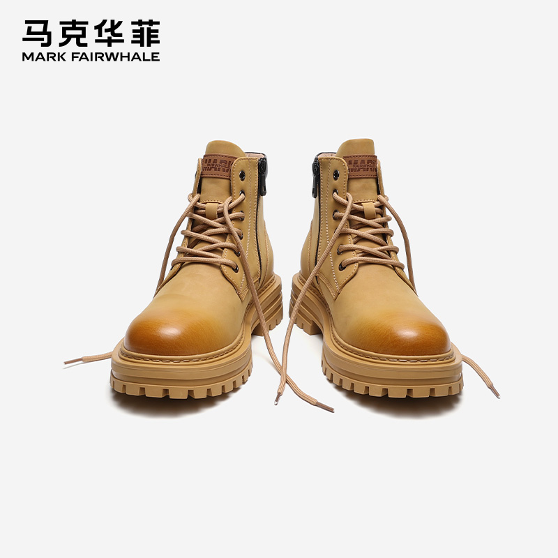 马克华菲2025新款大黄靴男