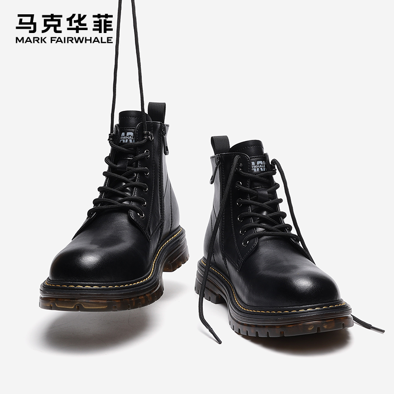 马克华菲丁靴男款鞋子高帮