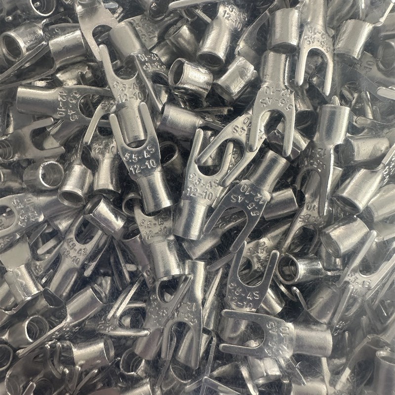 SNB5.5-4 冷压叉形Y型U型裸端头紫铜焊口接线端子100Z0只5-4