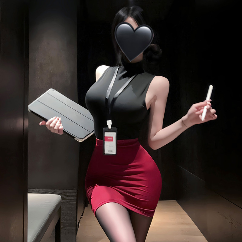性感御姐秘书制服紧身包臀裙办公室角色扮演纯欲夜店情调内衣套装