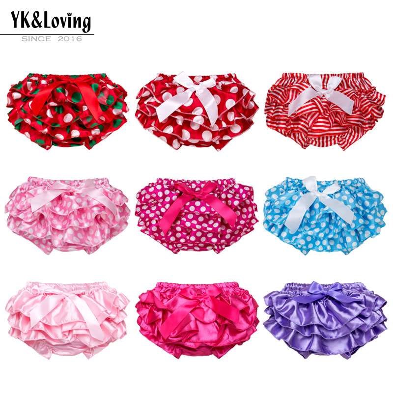 Baby Girl's Ruffled PP Pants Baby Girl's Bow QPad Pants Pant