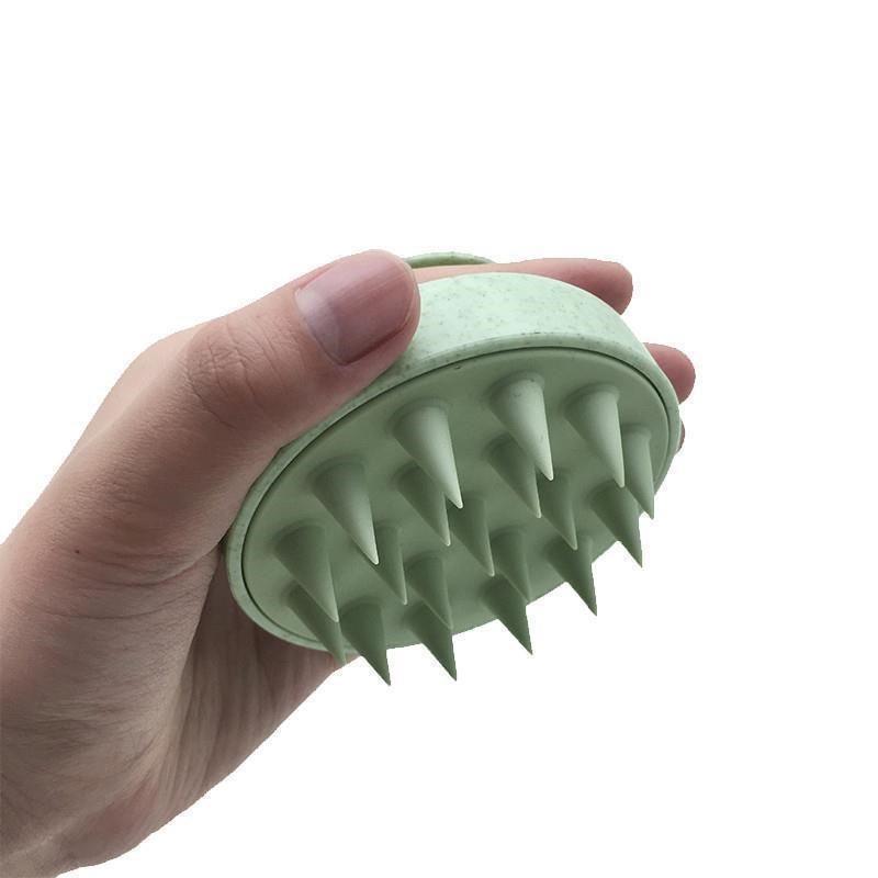 Silicone Shampoo Scalp Head Body MassHager Comb Handheld Hai
