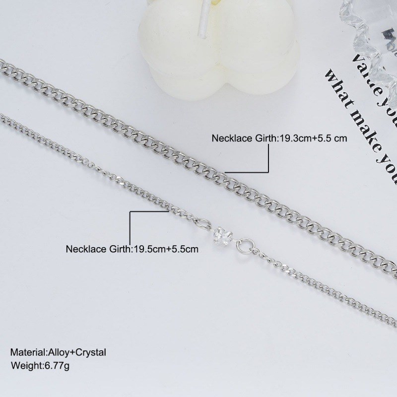 2PCS SimpleStainless Steel Bracelet Set for CouRple Unisex W
