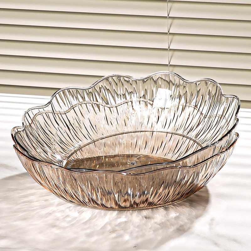 2025新款高颜值水果摆盘家用常规茶几精致小吃零食塑料糖果盘子