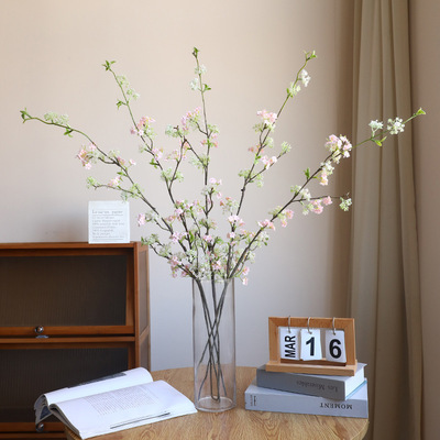 仿真雪柳枝小碎花腊梅 森系家居客厅茶几装饰绿植摆件仿真雪柳条