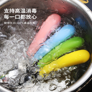 加厚不锈钢宝宝元宝勺儿童辅食勺幼儿园家用外出小孩调羹