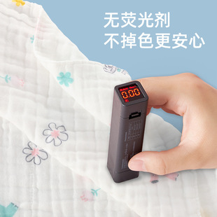 A类新疆纯棉新生婴儿洗脸方巾纱布加厚褶皱泡泡纱印花儿童口水巾